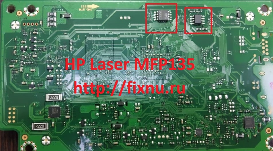 HP Laser MFP135 Дамп 25Q64 24C64