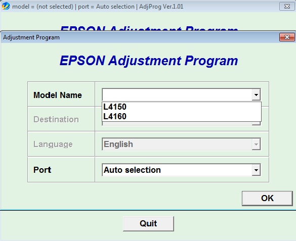 Adjustment program Epson L-4150 L-4...