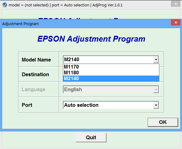 Adjustment Program Epson M2140, M21...