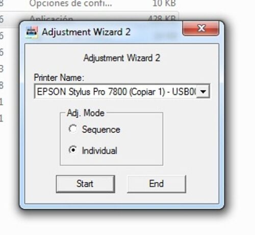 Adjustment program Wizard 2 Epson S...