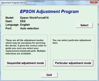 Adjustment program Epson WF-615