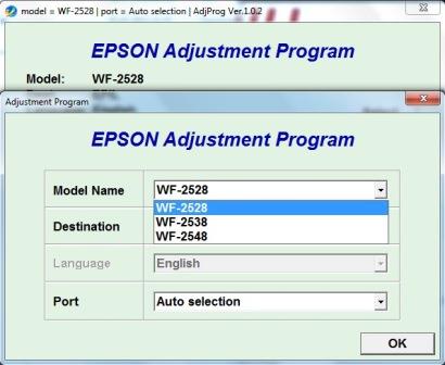 Adjustment program Epson WF-2528, W...